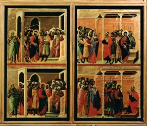 Maestà: undici scene della Passione, 1308-11 (dettaglio)